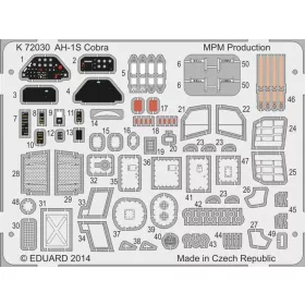 MPM 1:72 AH-1S Cobra Coloured photo-etched parts