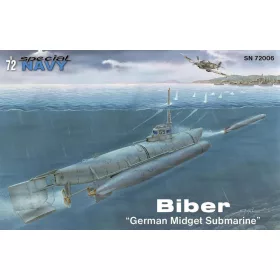   MPM 1:72 Kleinkampfbände Biber"German Midget Submarine"