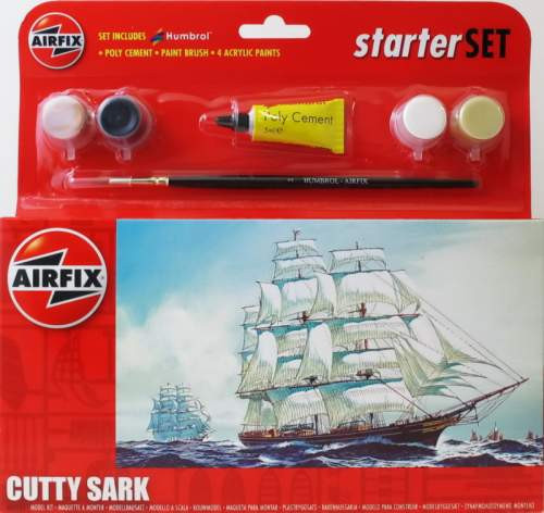 Airfix 1:700 Cutty Sark Starter Set A55103 vitorlás hajó makett