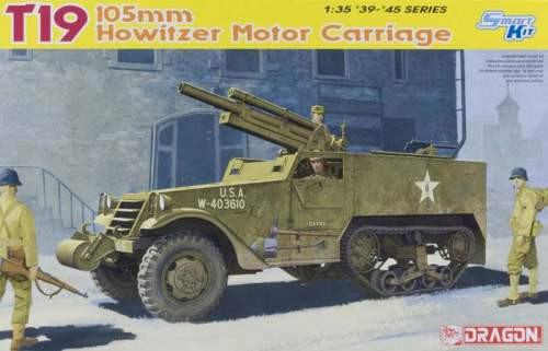 Dragon 1:35 T19 105mm Howitzer Motor Carriage 6496 harcjármű makett