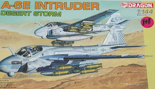 Dragon 1:144 USN A-6E Intruder Desert Storm 4588 Twin Pack repülő makett