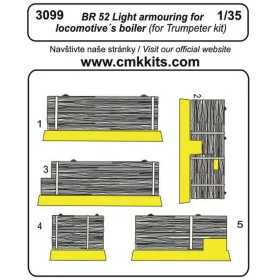   CMK 1:35 BR-52 Light armouring for locomotive's boiler für Trumpeter Bausatz