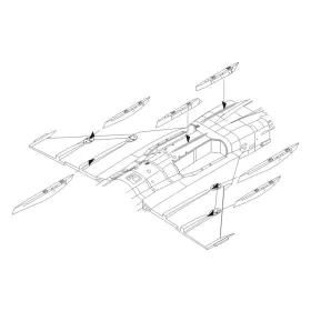 CMK 1:48 JAS-39C Gripen-Correction Wing racks