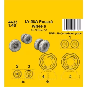 CMK 1:48 IA-58A Pucara Wheels (Kinetic kit)