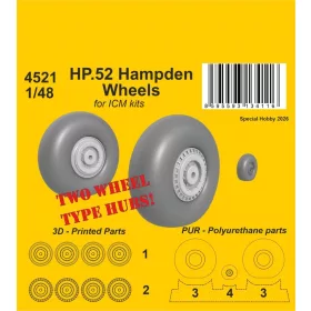 CMK 1:48 HP.52 Hampden Wheels for ICM