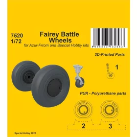   CMK 1:72 Fairey Battle Wheels for Azur-Frrom and Special Hobby kits