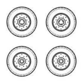 CMK 1:72 Chevrolet C.15A wheels small type 9x16 (Firestone)