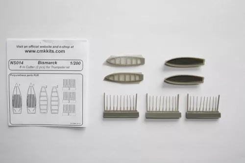 CMK 1:200 Bismarck 8 m Cutter 2pcs.f.TRU 1/200