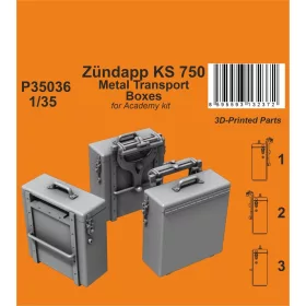   CMK 1:35 Zündapp KS 750 Metal Transport Boxes / for Academy kit