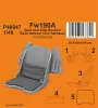 CMK 1:48 Fw190A Seat and Side Section Back Armour (w/o harness) for Eduard