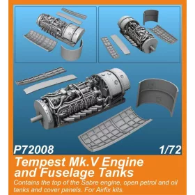   CMK 1:72 Tempest Mk.V Engine and Fuselage Tanks 1/72 for Airfix kit