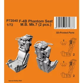 CMK 1:72 F-4B/C Phantom Seat (2 pcs)