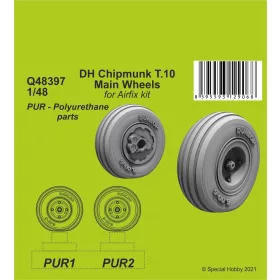 CMK 1:48 DH Chipmunk T.10 Main Wheels