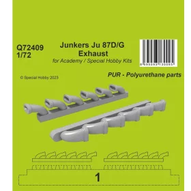   CMK 1:72 Junkers Ju 87D/G Exhaust 1/72 / for Academy and Special Hobby Kits