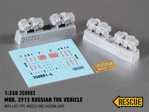 Rescue 1:350 Mod. 3913 Russian tug vehicle (with late type wheels and cauti