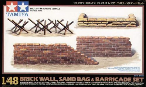 Tamiya 1:48 Sandbag and Brick Wall Set