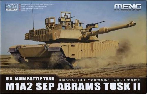 Meng Model 1:72 U.S. Main Battle Tank M1A2 SEP Abrams TUSK II
