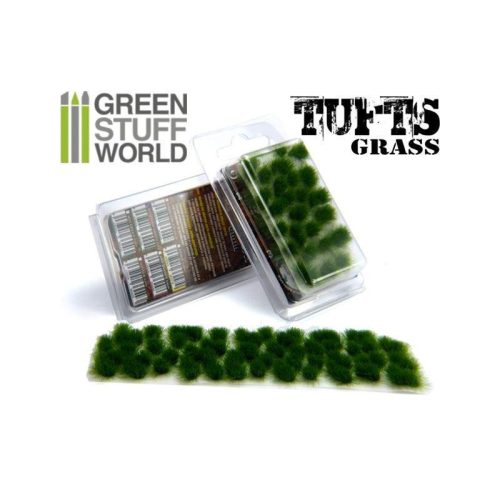 Green Stuff World Grass TUFTS - 6mm DARK GREEN