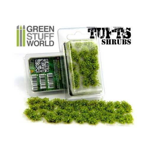 Green Stuff World Shrubs TUFTS - 6mm LIGHT GREEN Flowers