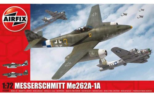 Airfix 1:72  Messerschmitt ME262-A1a repülőgép makett