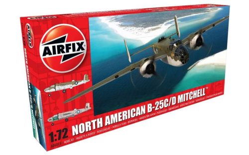 Airfix 1:72 North American B25C/D Mitchell repülőgép makett