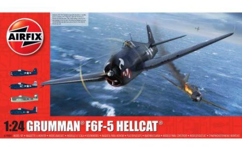 Airfix 1:24 Grumman F6F-5 Hellcat repülőgép makett