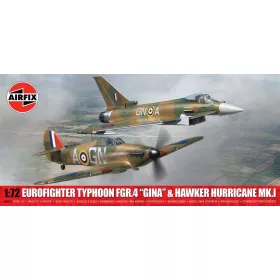   Airfix 1:72 Twin Pack - Eurofighter Typhoon FGR.4 (GINA) + Hawker Hurricane Mk.I