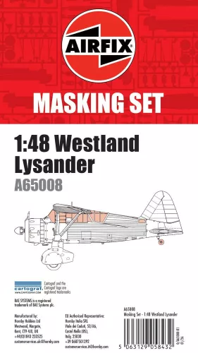 Airfix 1:48 Masking Set - Westland Lysander