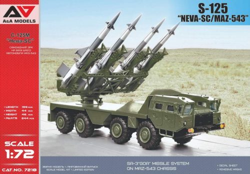 A&A Models 1:72 S-125SC ”NEVA” missile system on MAZ543 chassis