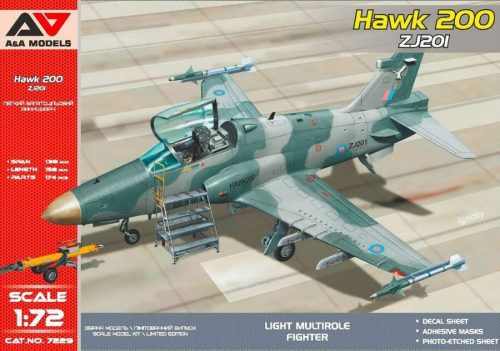 A&A Models AAM7229 1:72 Hawk-200 light fighter (reg.No ZJ201)