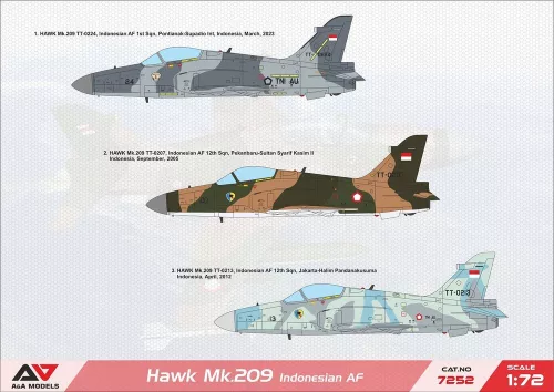 A&A Models 1:72 Hawk 209 light fighter (IDN)