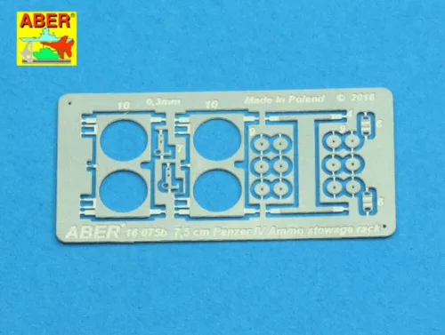 Aber Models 1:16 Ammo stowage rack type B for long rounds