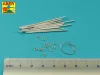 Aber Models 1:16 Panther spare track link pins x 12 pcs.