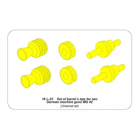   Aber Models 1:16 Set of barrel's tips for two German machine guns MG 42