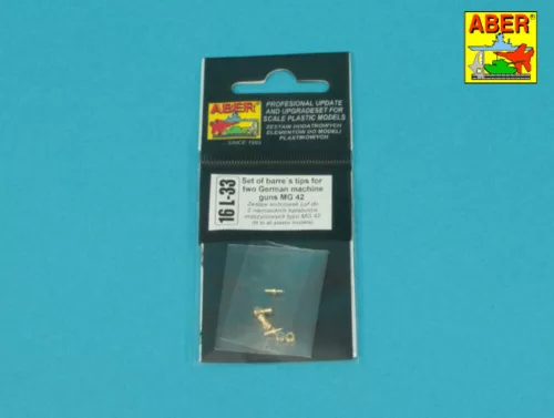 Aber Models 1:16 Set of barrel's tips for two German machine guns MG 42