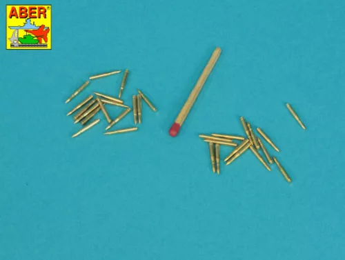 Aber Models 1:16 2-cm ammo x 30 pcs. for German Guns: Flak30/38 & KwK 30/38