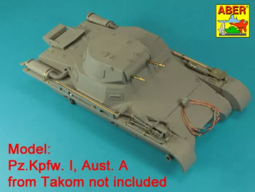 Aber Models 1:16 Pz.Kpfw. I, Ausf.A/B (Sd.Kfz. 101) Tool & Equipment holders