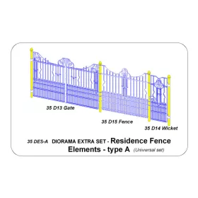 Aber Models 1:35 Residence Fence Elements - type A