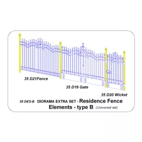 Aber Models 1:35 Residence Fence Elements - type B
