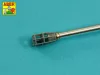 Aber Models 1:35 105mm D1504 L/44 barrel with muzzle brake for Sherman M51