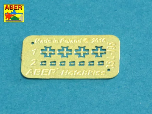 Aber Models 1:35 Barrels for British WWI Tank Mk.I Male - 6 pdr. gun x 2 & 8mm Hotchkiss m.1909 x 3