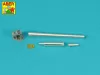 Aber Models 1:35 90 mm M-36 tank barrel T-shaped Muzzle Brake without mantlet cover for U.S. M47 and M48A3 Patton
