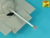 Aber Models 1:35 90 mm M-36 tank barrel T-shaped Muzzle Brake without mantlet cover for U.S. M47 and M48A3 Patton
