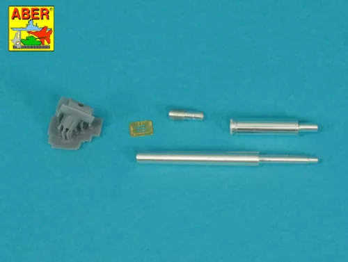 Aber Models 1:35 90 mm M-36 tank barrel T-shaped Muzzle Brake with mantlet cover for U.S. M47 and M48A1 Patton