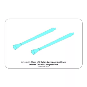   Aber Models 1:35 40 mm L/70 Bofors barrels set for U.S. M247 Sergeant York