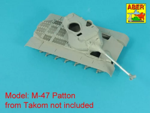 Aber Models 1:35 90 mm barrel Y-Shaped Muzzel Brake with mantlet for M47