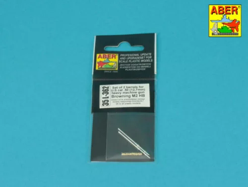 Aber Models 1:35 Set of 2 barrels for U.S cal .50 Browning M2 HB