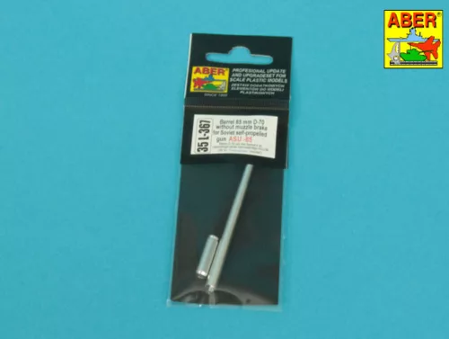 Aber Models 1:35 Barrel 85mm D-70 without muzzle brake for Soviet gun ASU-85