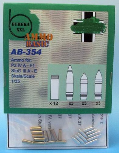 Eureka 1:35 - 7,5 cm Ammo for Kw.K.37/Stu.K.37