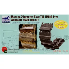   Bronco Models 1:35 Matilda 2 T.D.5910 Type Workable Track Link Set